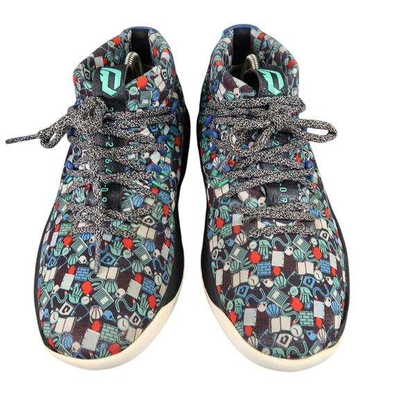 Adidas Shoes Mens 7.5 Sneakers Basketball Dame 4 Camp Athletic Active Mid Print main image 6